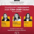  3 of Our Academicians Awareded with Turkish Academy of Sciences-GEBİP Reward